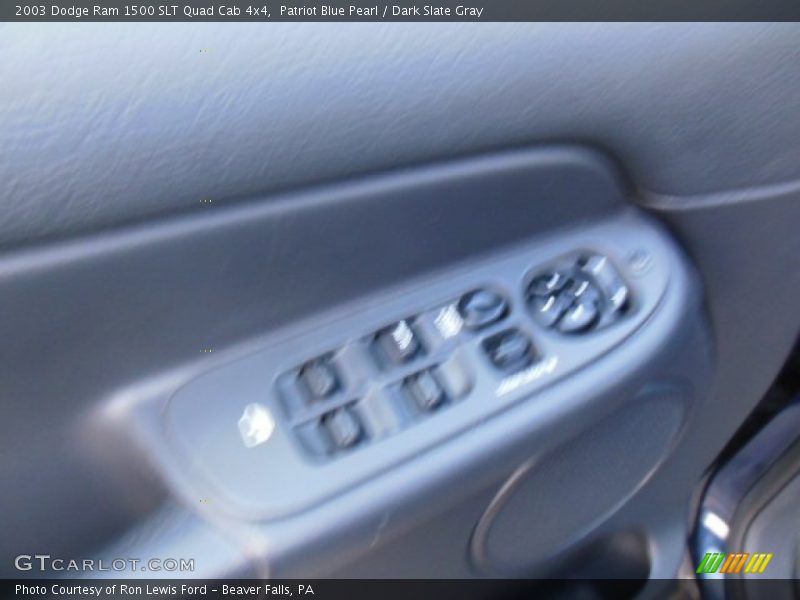 Patriot Blue Pearl / Dark Slate Gray 2003 Dodge Ram 1500 SLT Quad Cab 4x4
