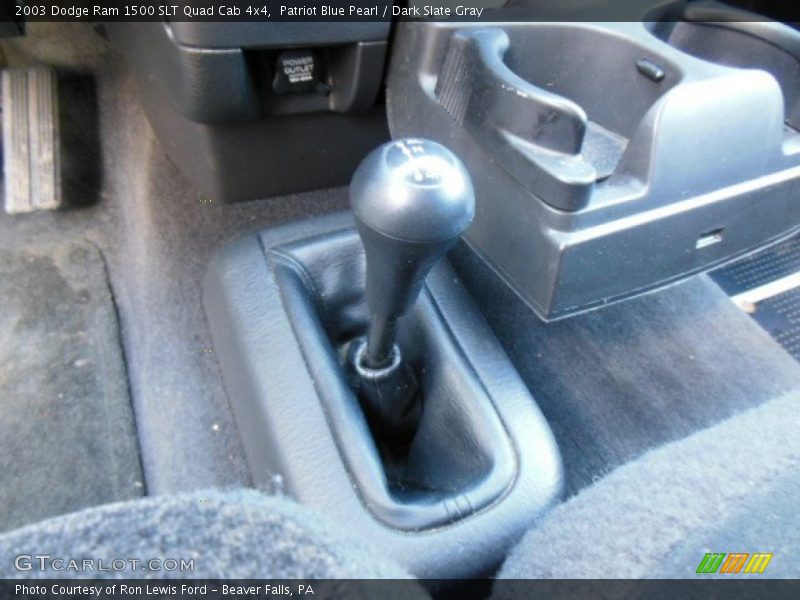 Patriot Blue Pearl / Dark Slate Gray 2003 Dodge Ram 1500 SLT Quad Cab 4x4