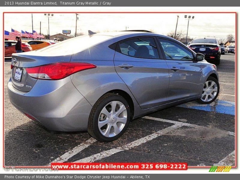 Titanium Gray Metallic / Gray 2013 Hyundai Elantra Limited