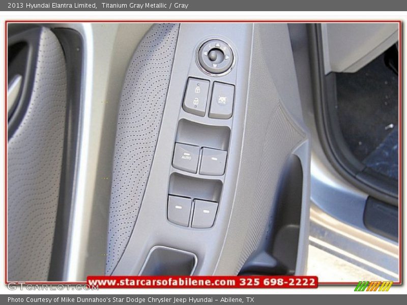 Titanium Gray Metallic / Gray 2013 Hyundai Elantra Limited