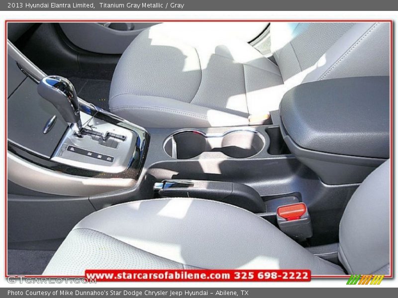 Titanium Gray Metallic / Gray 2013 Hyundai Elantra Limited