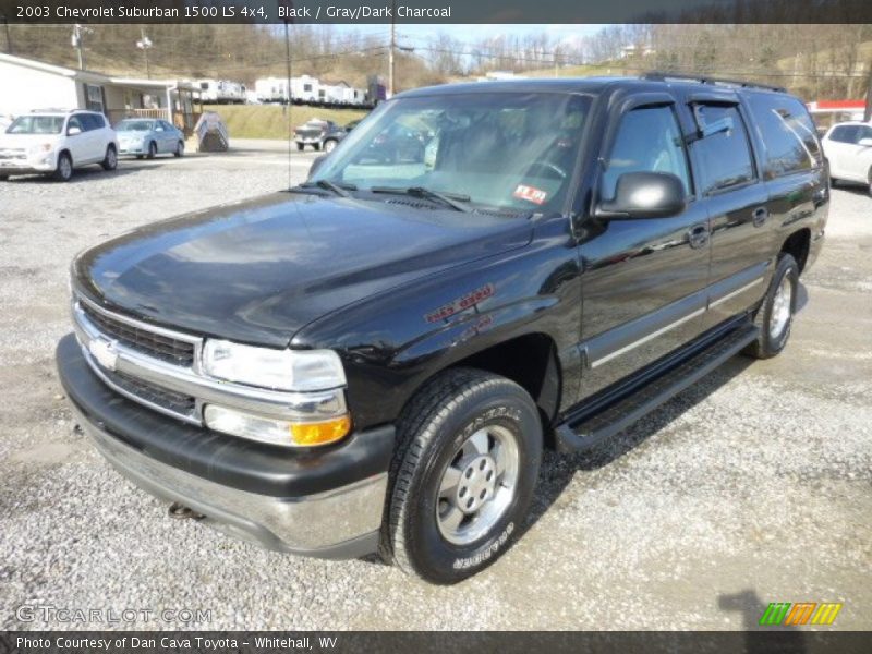 Black / Gray/Dark Charcoal 2003 Chevrolet Suburban 1500 LS 4x4