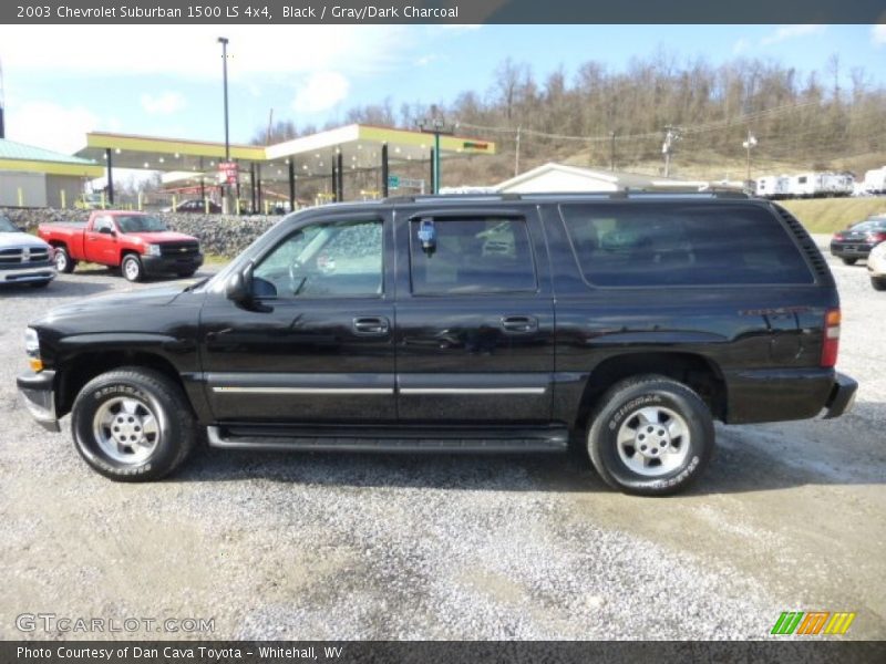 Black / Gray/Dark Charcoal 2003 Chevrolet Suburban 1500 LS 4x4