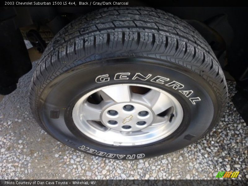 Black / Gray/Dark Charcoal 2003 Chevrolet Suburban 1500 LS 4x4