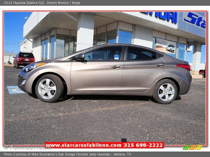 Desert Bronze / Beige 2013 Hyundai Elantra GLS