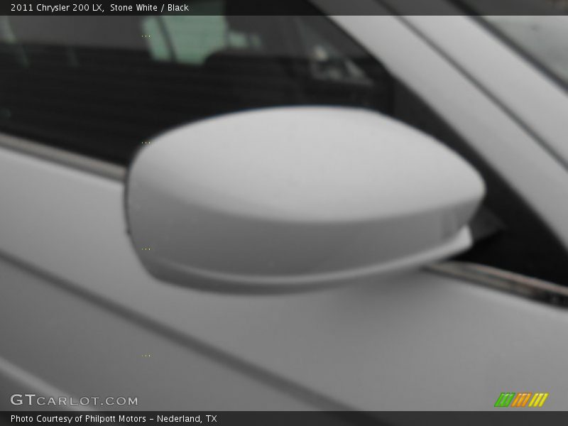 Stone White / Black 2011 Chrysler 200 LX