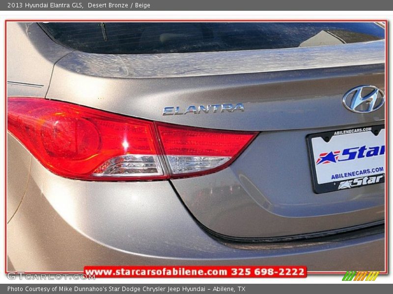 Desert Bronze / Beige 2013 Hyundai Elantra GLS