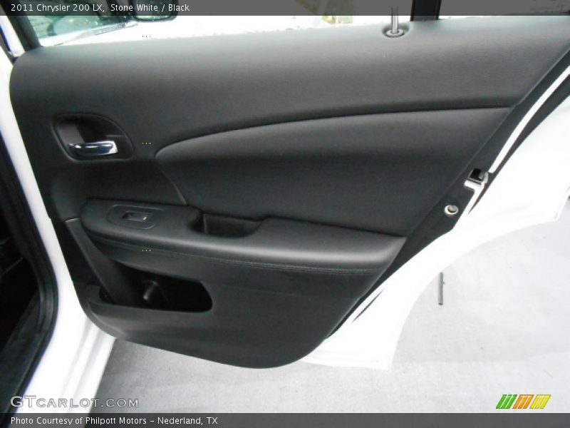 Stone White / Black 2011 Chrysler 200 LX