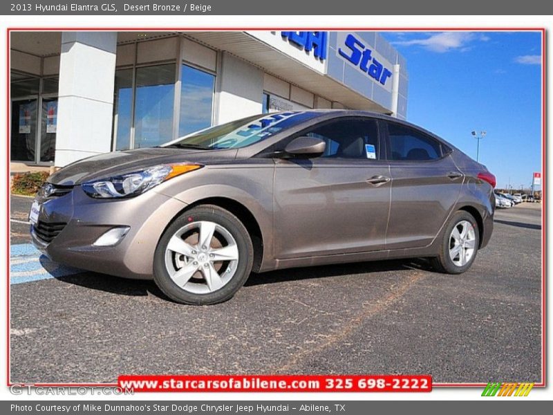 Desert Bronze / Beige 2013 Hyundai Elantra GLS