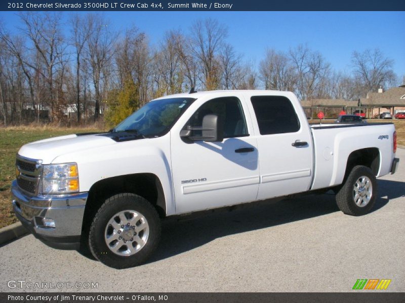 Summit White / Ebony 2012 Chevrolet Silverado 3500HD LT Crew Cab 4x4