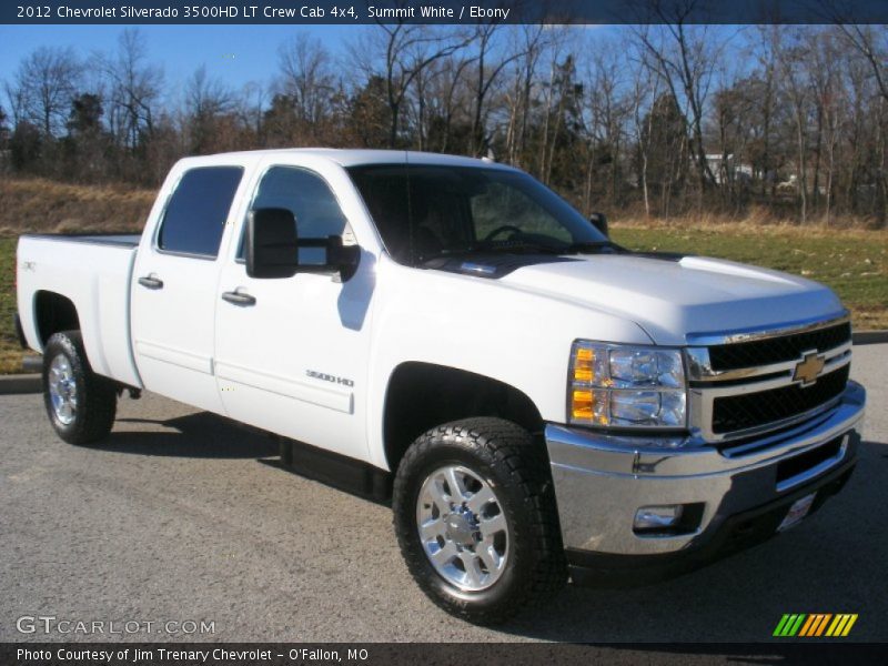 Summit White / Ebony 2012 Chevrolet Silverado 3500HD LT Crew Cab 4x4