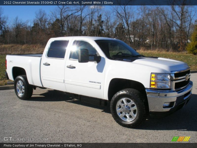 Summit White / Ebony 2012 Chevrolet Silverado 3500HD LT Crew Cab 4x4