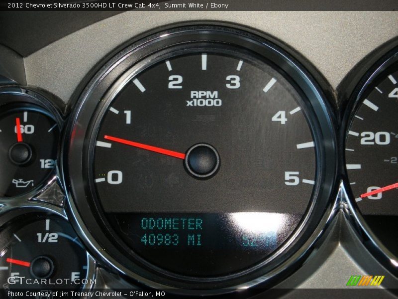 Summit White / Ebony 2012 Chevrolet Silverado 3500HD LT Crew Cab 4x4