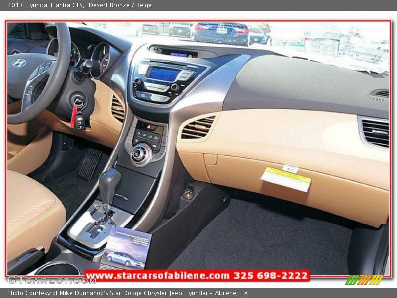 Desert Bronze / Beige 2013 Hyundai Elantra GLS