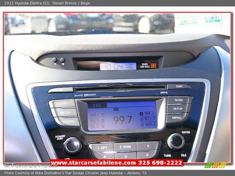 Desert Bronze / Beige 2013 Hyundai Elantra GLS