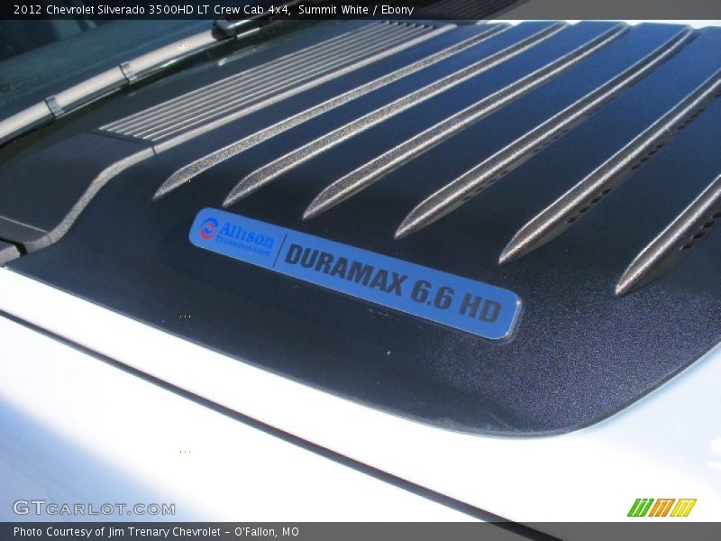 Summit White / Ebony 2012 Chevrolet Silverado 3500HD LT Crew Cab 4x4