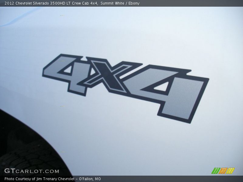 Summit White / Ebony 2012 Chevrolet Silverado 3500HD LT Crew Cab 4x4