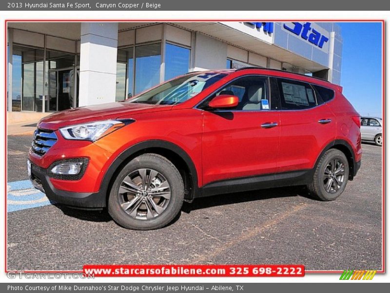 Canyon Copper / Beige 2013 Hyundai Santa Fe Sport