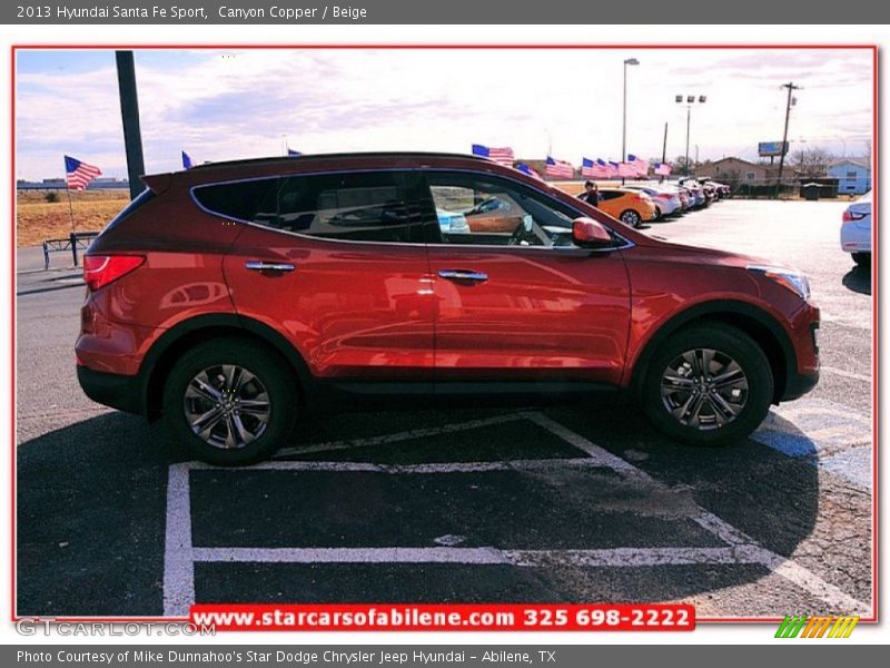 Canyon Copper / Beige 2013 Hyundai Santa Fe Sport