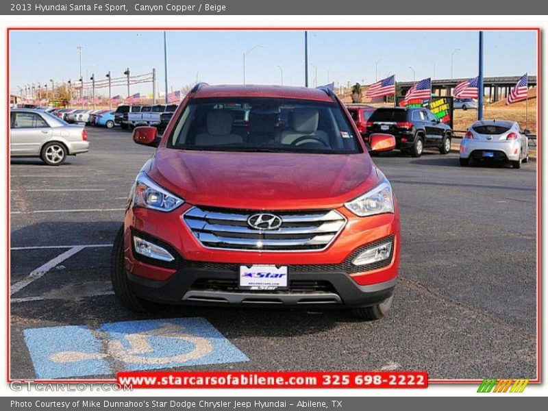 Canyon Copper / Beige 2013 Hyundai Santa Fe Sport