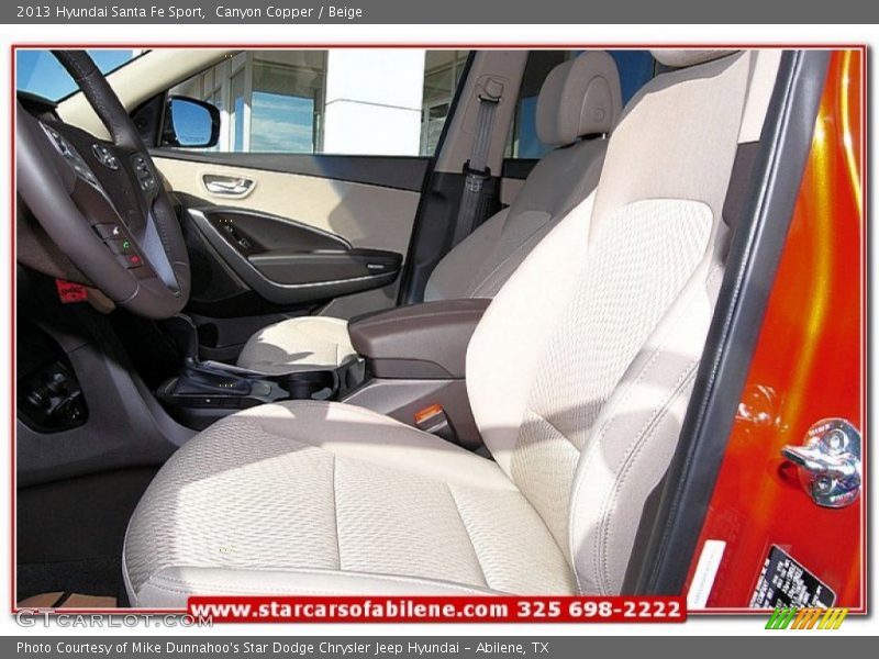 Canyon Copper / Beige 2013 Hyundai Santa Fe Sport