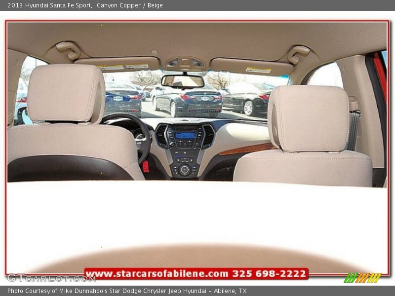 Canyon Copper / Beige 2013 Hyundai Santa Fe Sport