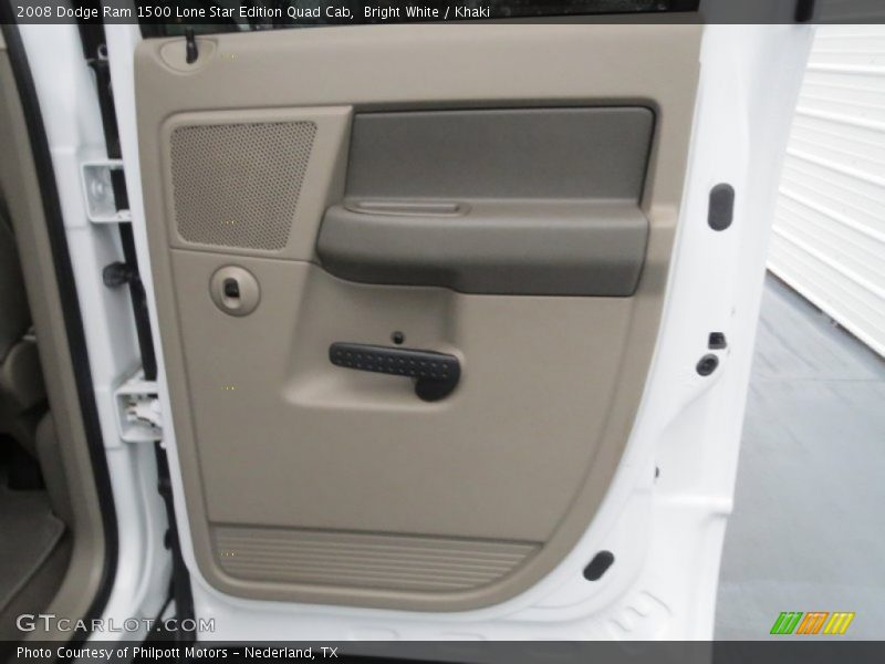 Bright White / Khaki 2008 Dodge Ram 1500 Lone Star Edition Quad Cab