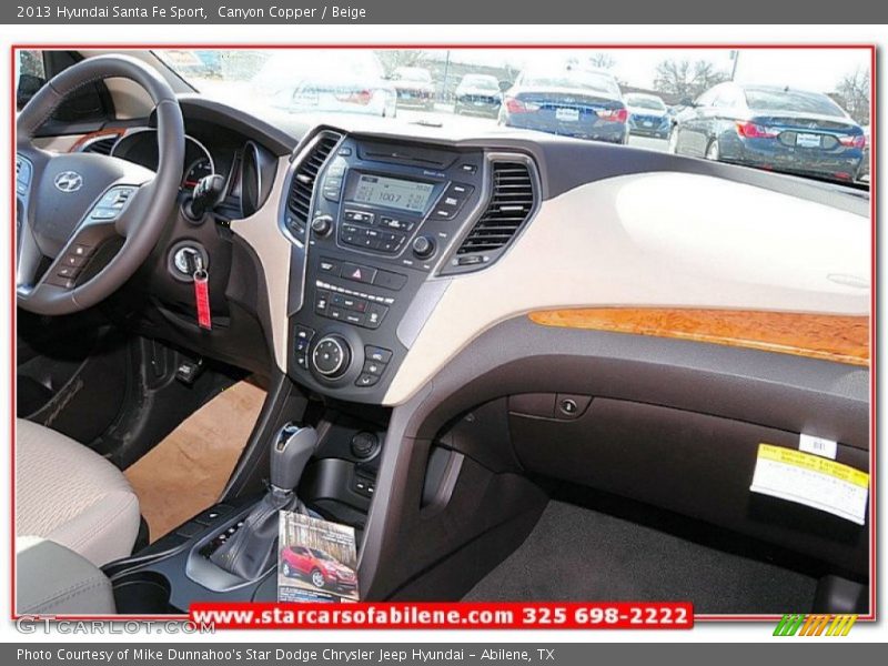 Canyon Copper / Beige 2013 Hyundai Santa Fe Sport
