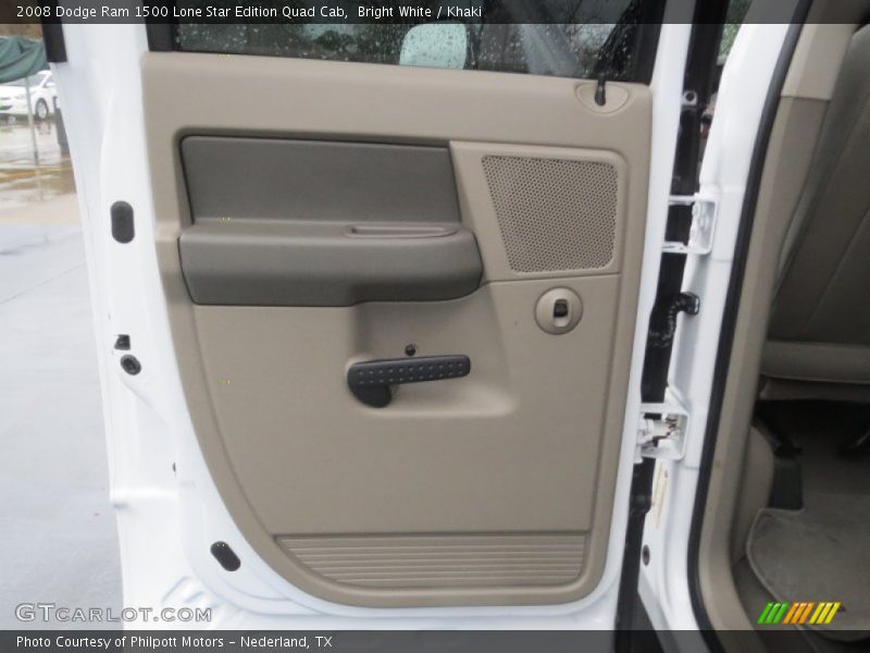 Bright White / Khaki 2008 Dodge Ram 1500 Lone Star Edition Quad Cab