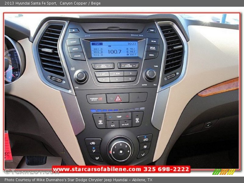 Canyon Copper / Beige 2013 Hyundai Santa Fe Sport