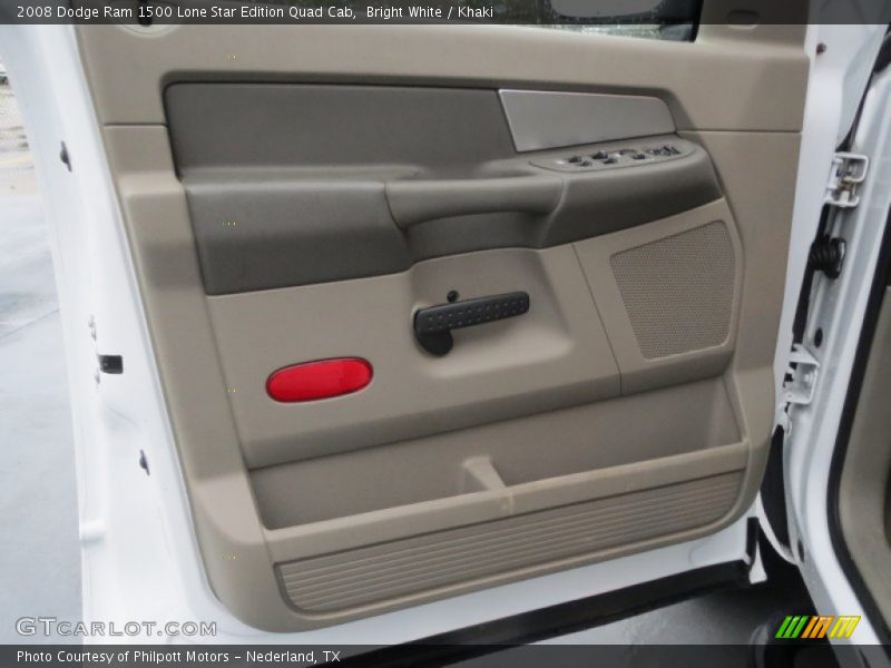 Bright White / Khaki 2008 Dodge Ram 1500 Lone Star Edition Quad Cab