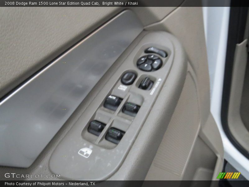 Bright White / Khaki 2008 Dodge Ram 1500 Lone Star Edition Quad Cab