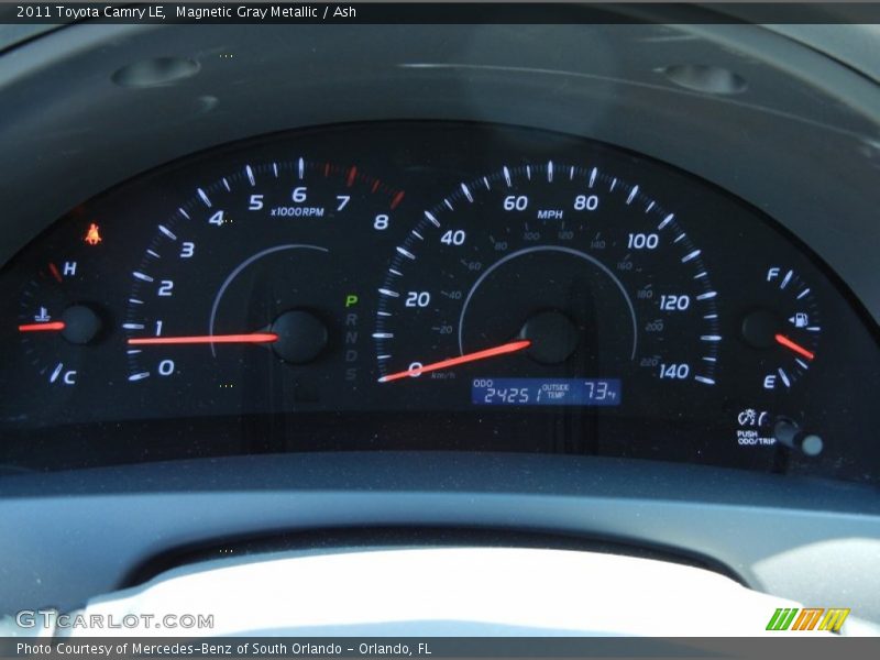 Magnetic Gray Metallic / Ash 2011 Toyota Camry LE