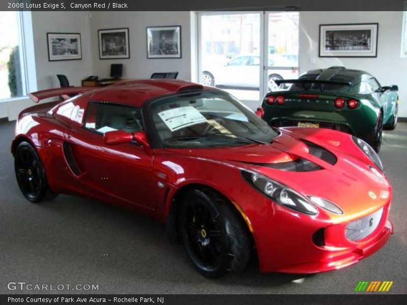 Canyon Red / Black 2008 Lotus Exige S