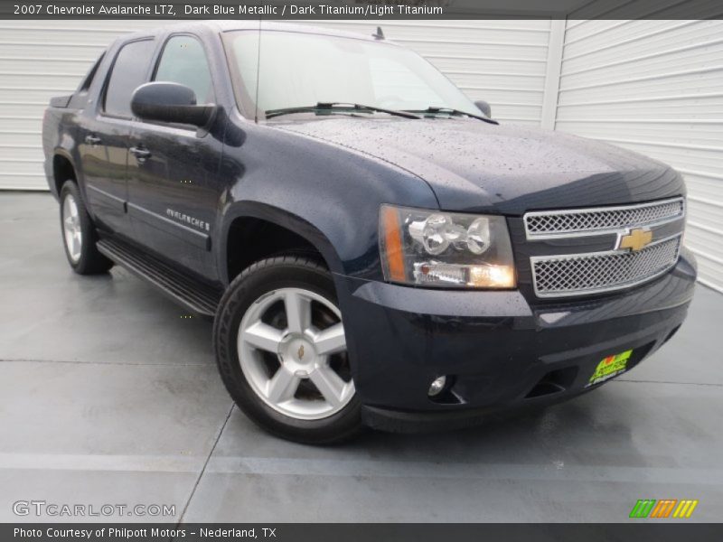 Dark Blue Metallic / Dark Titanium/Light Titanium 2007 Chevrolet Avalanche LTZ