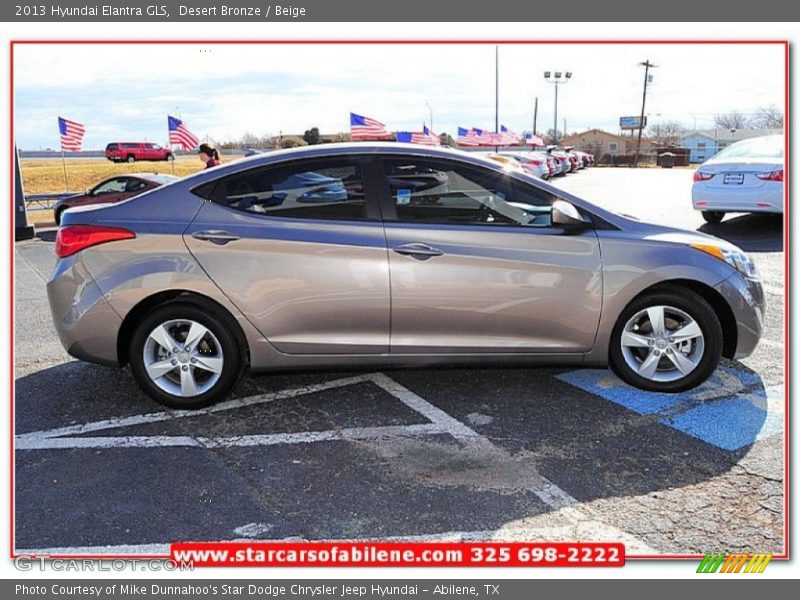 Desert Bronze / Beige 2013 Hyundai Elantra GLS