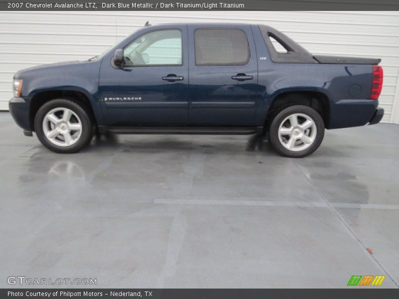 Dark Blue Metallic / Dark Titanium/Light Titanium 2007 Chevrolet Avalanche LTZ
