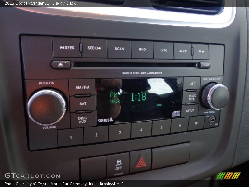 Black / Black 2013 Dodge Avenger SE
