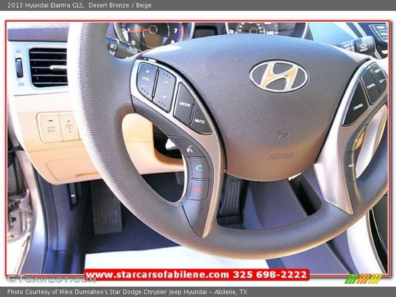 Desert Bronze / Beige 2013 Hyundai Elantra GLS