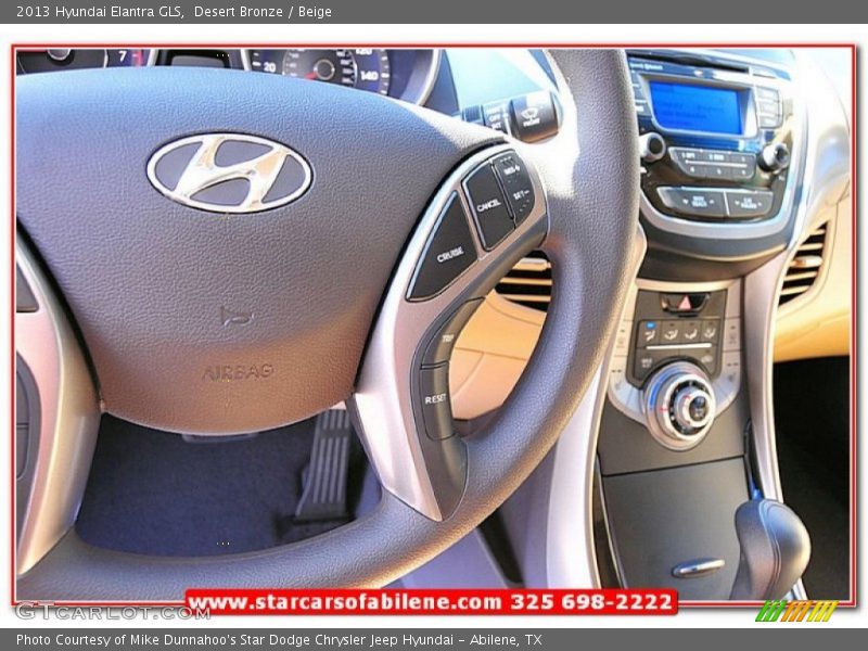 Desert Bronze / Beige 2013 Hyundai Elantra GLS