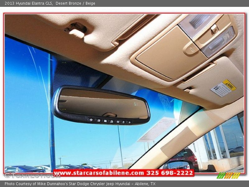 Desert Bronze / Beige 2013 Hyundai Elantra GLS