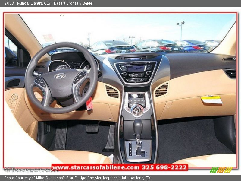 Desert Bronze / Beige 2013 Hyundai Elantra GLS