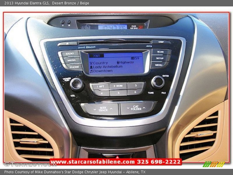 Desert Bronze / Beige 2013 Hyundai Elantra GLS