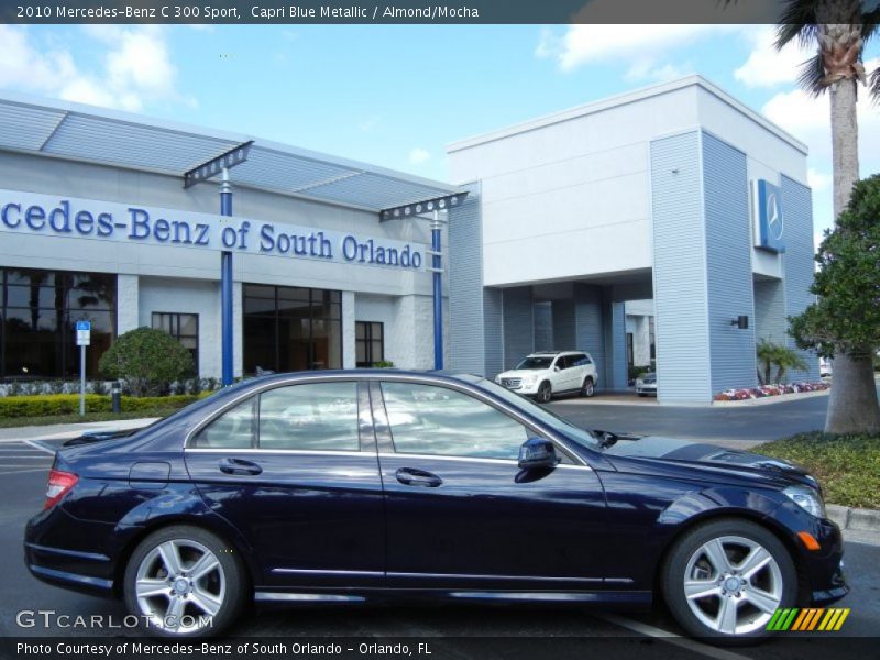 Capri Blue Metallic / Almond/Mocha 2010 Mercedes-Benz C 300 Sport