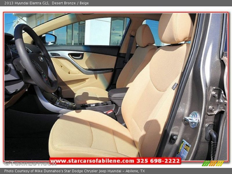 Desert Bronze / Beige 2013 Hyundai Elantra GLS