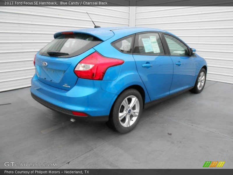 Blue Candy / Charcoal Black 2013 Ford Focus SE Hatchback