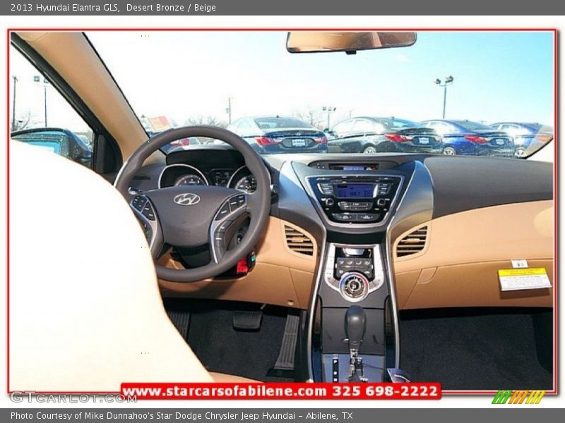 Desert Bronze / Beige 2013 Hyundai Elantra GLS