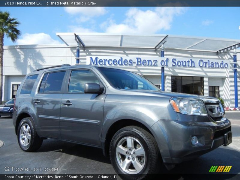 Polished Metal Metallic / Gray 2010 Honda Pilot EX