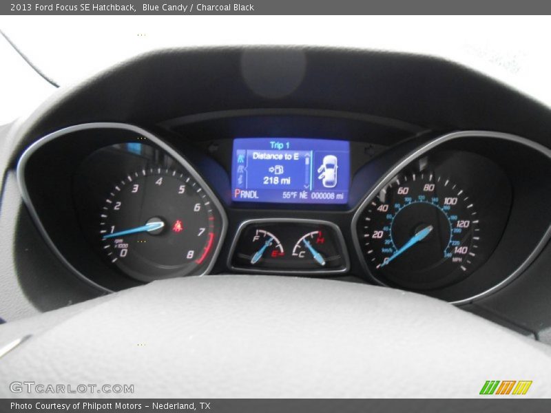 Blue Candy / Charcoal Black 2013 Ford Focus SE Hatchback