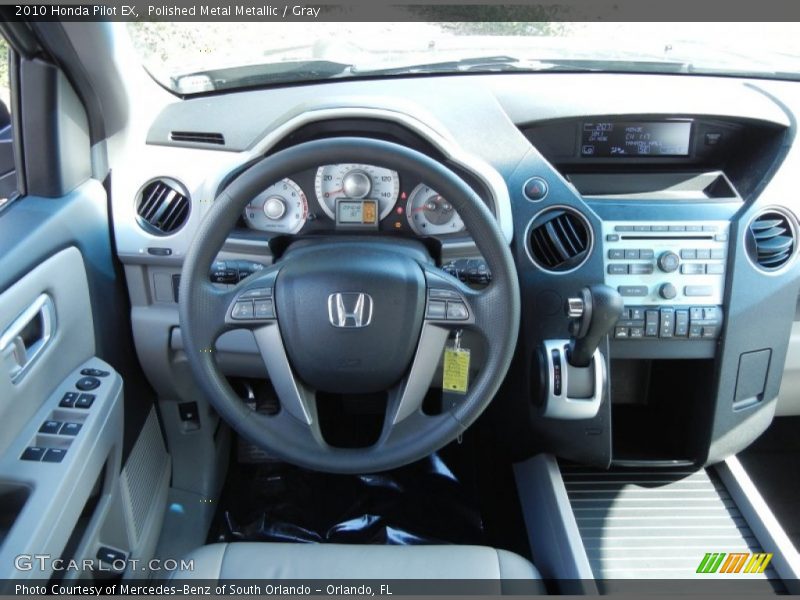 Polished Metal Metallic / Gray 2010 Honda Pilot EX